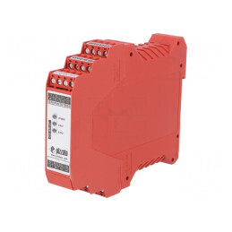 Releu de Siguranță 24VAC/DC pentru Șină DIN | Electronic-mag.ro | Componente Electronice