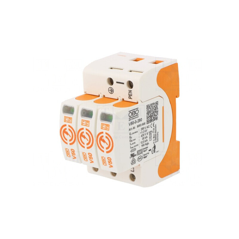 Limitator de Supratensiuni 30kA 280VAC IP20 | Electronic-mag.ro | Componente Electronice