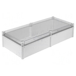 Carcasă Universală Gri IK08 PC 278x558x130mm | Electronic-mag.ro | Componente Electronice