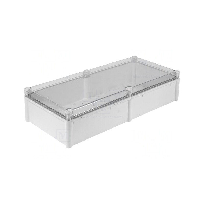 Carcasă Universală Gri IK08 PC 278x558x130mm | Electronic-mag.ro | Componente Electronice