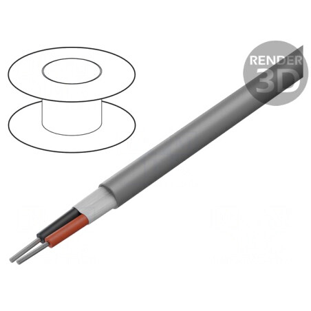 Cablu EcoCable Mini 2x22AWG neecranat 30,5m | Electronic-mag.ro | Componente Electronice