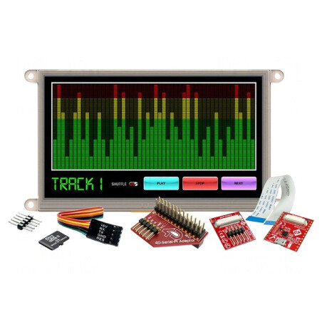 Kit Dezvoltare cu Afișaj LCD TFT 7" 800x480 455cd/m2 FFC/FPC | Electronic-mag.ro | Componente Electronice