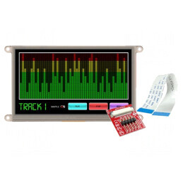 Afișaj TFT 7" 800x480 32kBRAM 192kBFLASH | Electronic-mag.ro | Componente Electronice