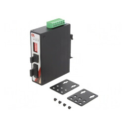 Convertor Media Ethernet/Fibră Optică Multimod 12-48VDC IP30 | Electronic-mag.ro | Componente Electronice