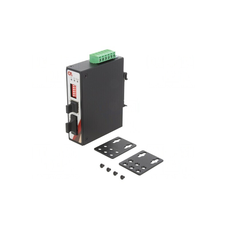 Convertor Media Ethernet/Fibră Optică Multimod 12-48VDC IP30 | Electronic-mag.ro | Componente Electronice