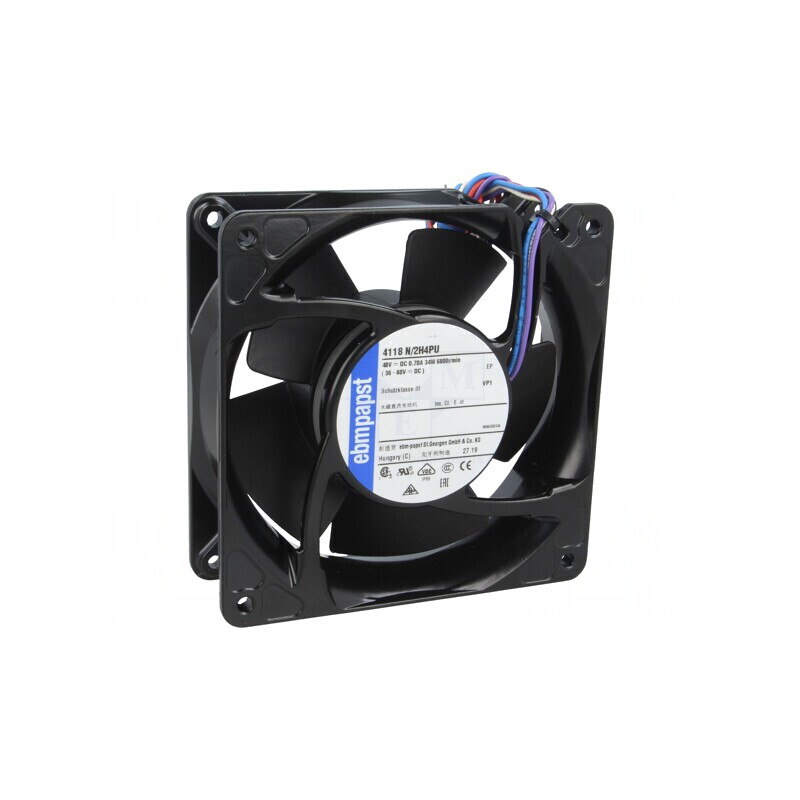 Ventilator Axial DC 48V 119x119x38mm IP68 | Electronic-mag.ro | Componente Electronice