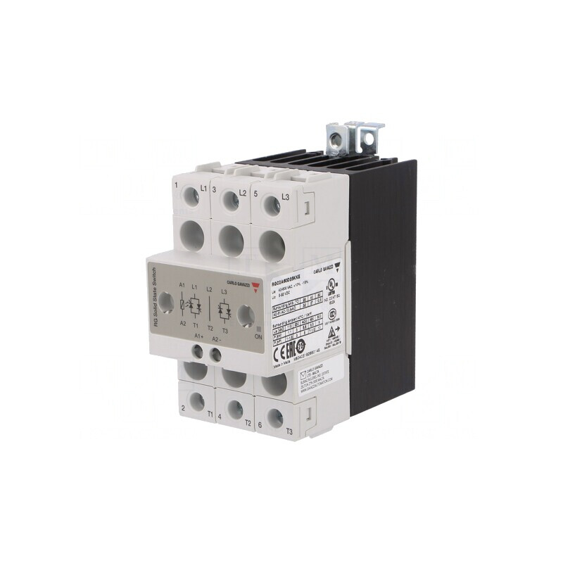 Releu Semiconductor 25A 3-Fazat 42-660VAC | Electronic-mag.ro | Componente Electronice