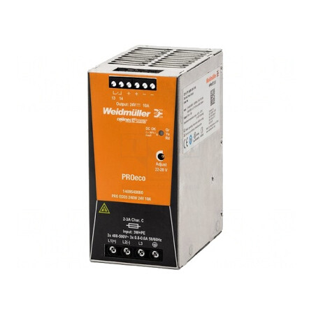 Alimentator pulsatoriu DIN 240W 24VDC 10A | Electronic-mag.ro | Componente Electronice