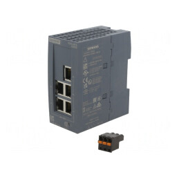 Switch Ethernet Neadministrabil 5 Porturi RJ45 24VDC | Electronic-mag.ro | Componente Electronice