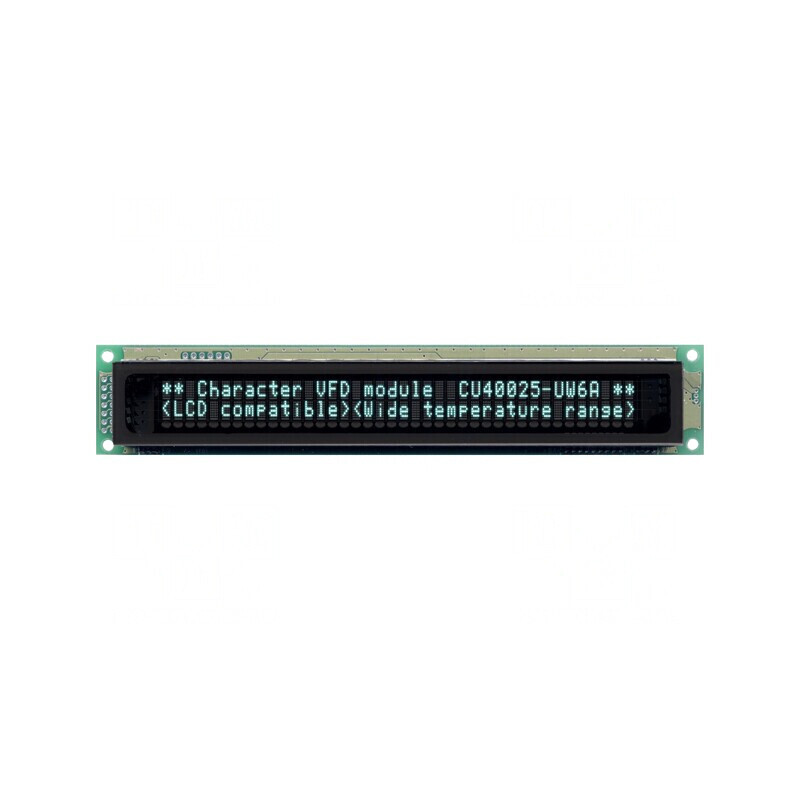 Afișaj Alfanumeric VFD 40x2 4,7mm 350cd/m2 PIN 20 | Electronic-mag.ro | Componente Electronice