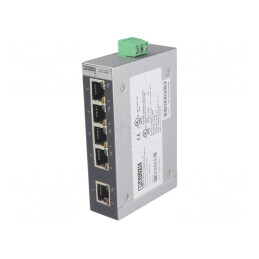 Switch Ethernet Neadministrabil 5 Porturi 12-48VDC | Electronic-mag.ro | Componente Electronice