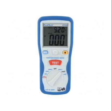Aparat de Măsură a Rezistenței Prizei de Pământ LCD 1-750V | Electronic-mag.ro | Componente Electronice
