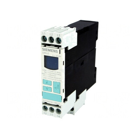 Releu Monitorizare Tensiune DPDT Șină DIN 3UG4614-1BR20 | Electronic-mag.ro | Componente Electronice
