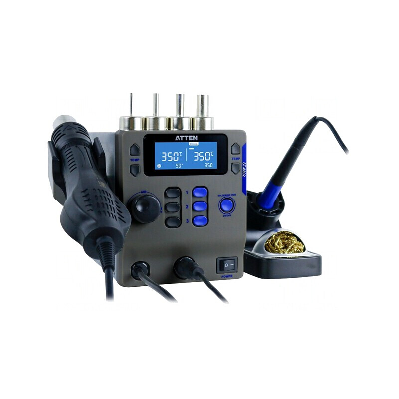 Stație cu aer cald 100-500°C LCD 120l/min ST-8802 | Electronic-mag.ro | Componente Electronice Stație cu aer cald 100-500°C LCD 120l/min ST-8802 | Electronic-mag.ro | Componente Electronice