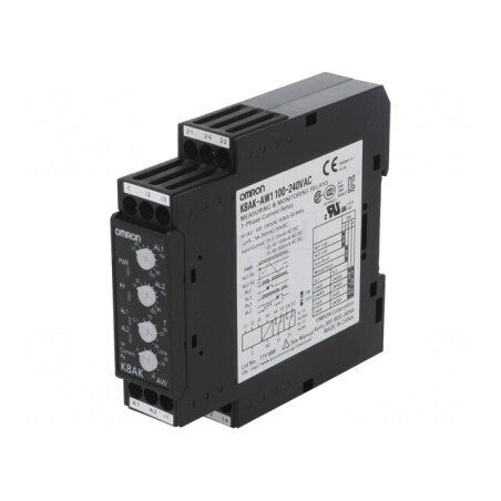 Releu Monitorizare Curent AC/DC 100-240VAC K8AK-AW1 | Electronic-mag.ro | Componente Electronice