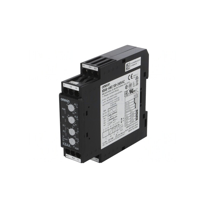 Releu Monitorizare Curent AC/DC K8AK-AW2 100-240VAC | Electronic-mag.ro | Componente Electronice