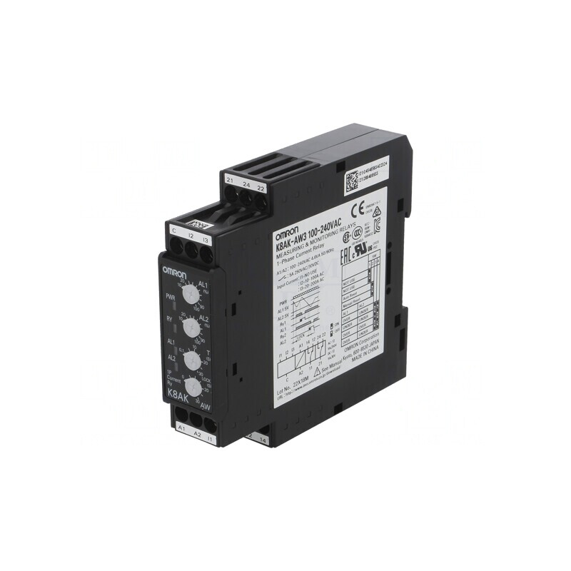 Releu Monitorizare Curent AC SPDT IP20 100-240VAC | Electronic-mag.ro | Componente Electronice