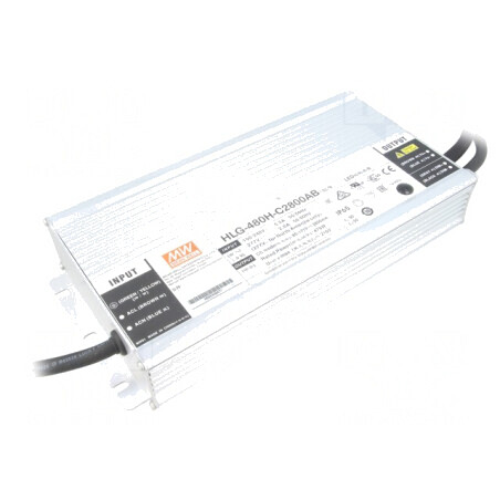 Alimentator LED 479W IP65 HLG-480H-C2800AB | Electronic-mag.ro | Componente Electronice