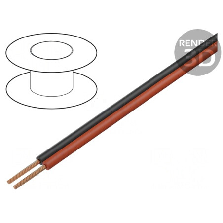 Cablu Electric LiYz 2x0,14mm2 250V 500m Negru/Roșu | Electronic-mag.ro | Componente Electronice