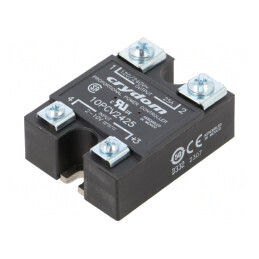 Releu Semiconductor 25A 100-280VAC 1-Fazat | Electronic-mag.ro | Componente Electronice