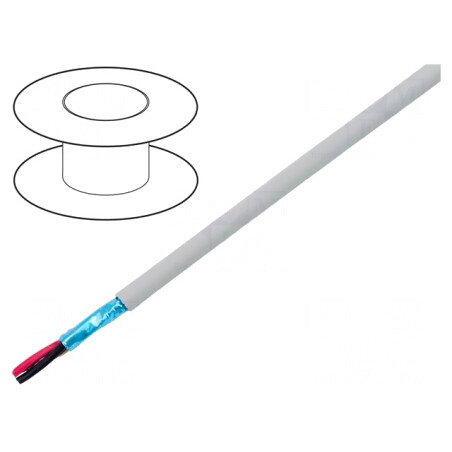 Cablu EcoCable Mini MPPE Gri 2x26AWG | Electronic-mag.ro | Componente Electronice