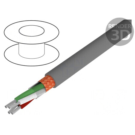 Cablu Alpha Essential C&C 4x22AWG PVC Gri Închis 30,5m | Electronic-mag.ro | Componente Electronice
