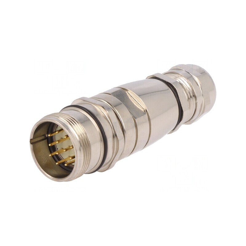 Mufă Conector M23 12 PIN Lipire Dreaptă Aurit 8A | Electronic-mag.ro | Componente Electronice
