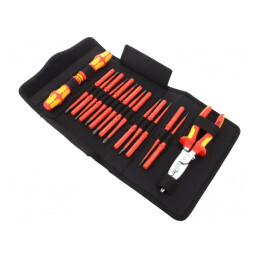 Set Clești și Șurubelnițe Izolate 1kV 17 Bucăți cu Geantă | Electronic-mag.ro | Componente Electronice