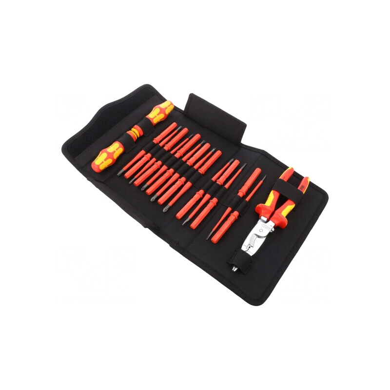 Set Clești și Șurubelnițe Izolate 1kV 17 Bucăți cu Geantă | Electronic-mag.ro | Componente Electronice