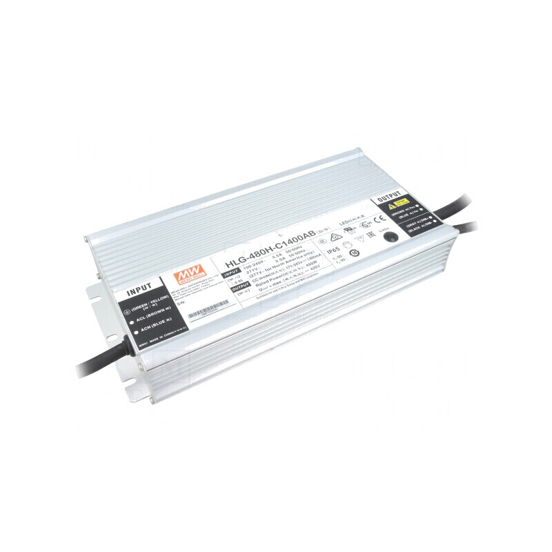 Alimentator LED 480W IP65 HLG-480H-C1400AB | Electronic-mag.ro | Componente Electronice Alimentator LED 480W IP65 HLG-480H-C1400AB | Electronic-mag.ro | Componente Electronice