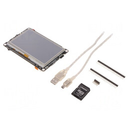 Display TFT 4.3" 480x272 cu Controler FT810 și Microcontroller TM4C123GH6PGEI, Mikromedia Plus for Tiva | Electronic-mag.ro | Componente Electronice