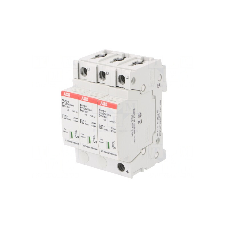 Limitator de Supratensiuni Tip 2 3 Poli 40kA IP20 | Electronic-mag.ro | Componente Electronice