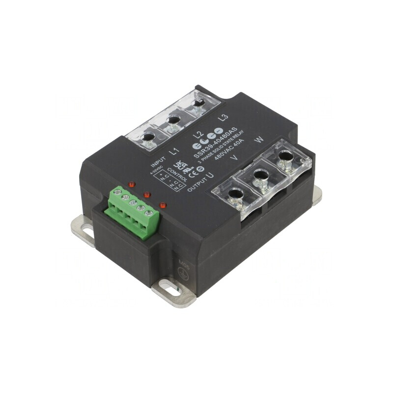 Releu Semiconductor 40A 3-fazat 24-530VAC | Electronic-mag.ro | Componente Electronice