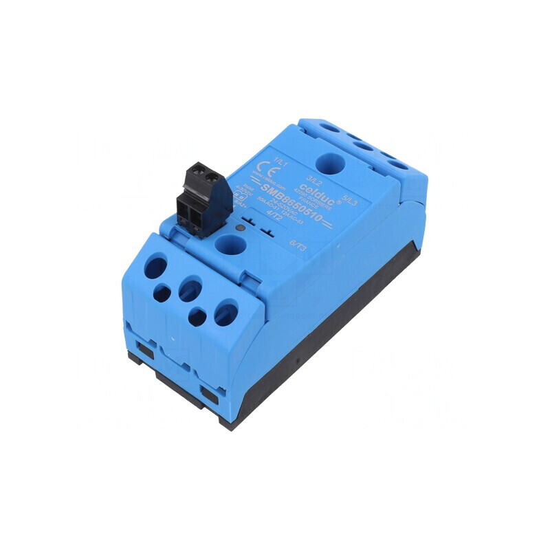 Releu Semiconductor 50A 3-Fazat 24-520VAC | Electronic-mag.ro | Componente Electronice