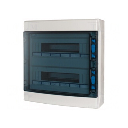 Carcasă IP65 pentru Aparatură Modulară Albă 36 Module ABS | Electronic-mag.ro | Componente Electronice