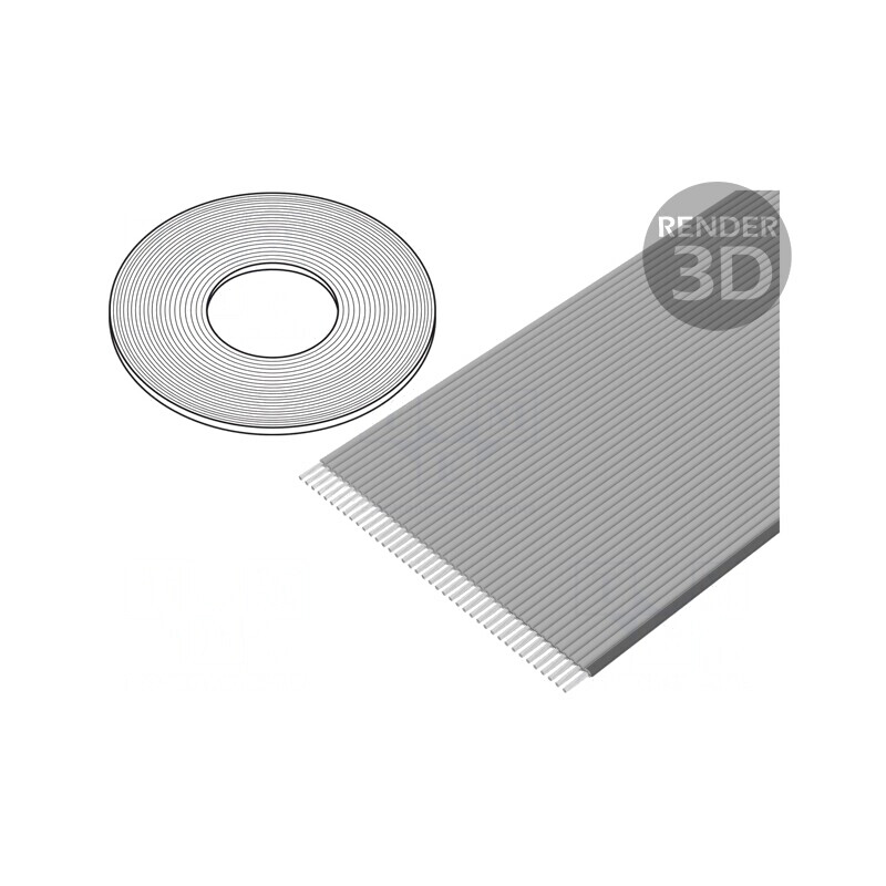 Cablu Bandă Neecranat Gri 0,635mm 40x30AWG 100FT | Electronic-mag.ro | Componente Electronice Cablu Bandă Neecranat Gri 0,635mm 40x30AWG 100FT | Electronic-mag.ro | Componente Electronice