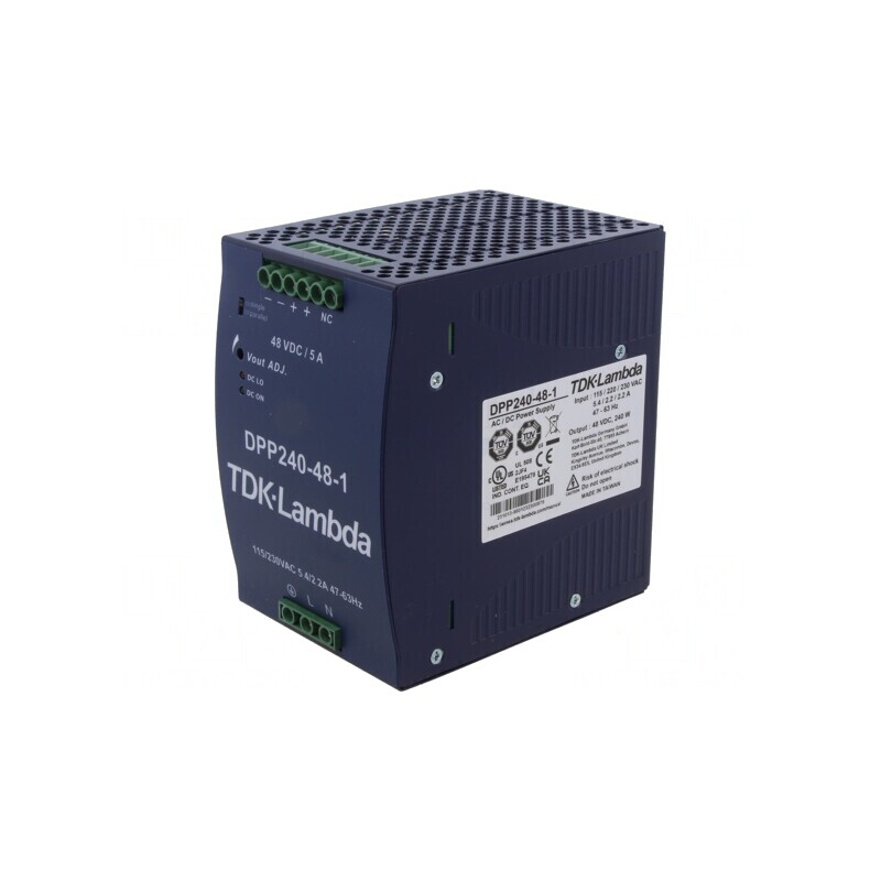Alimentator Pulsatoriu pentru Șină DIN 240W 48V 5A | Electronic-mag.ro | Componente Electronice