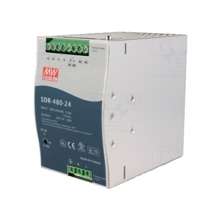 Alimentator Pulsatoriu DIN 480W 24V 20A | Electronic-mag.ro | Componente Electronice