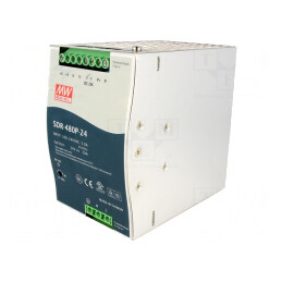 Alimentator Pulsatoriu 480W 24V 20A pentru Șină DIN | Electronic-mag.ro | Componente Electronice