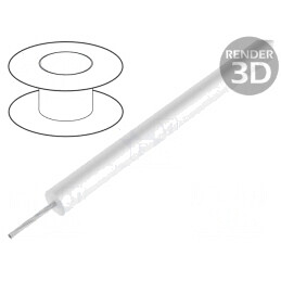 Cablu HookUp Wire Silicon Alb 30,5m 25kV | Electronic-mag.ro | Componente Electronice