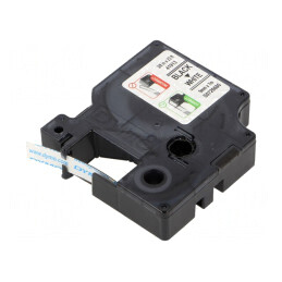 Bandă de Tipărit 9mm x 7m Alb/Negru, Pachet 10 Buc. | Electronic-mag.ro | Componente Electronice