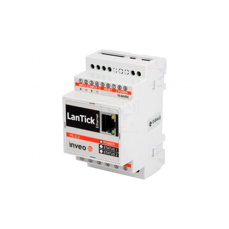 Modul Intrare/Ieșire Digitală LAN 10-24VDC 1 Port | Electronic-mag.ro | Componente Electronice