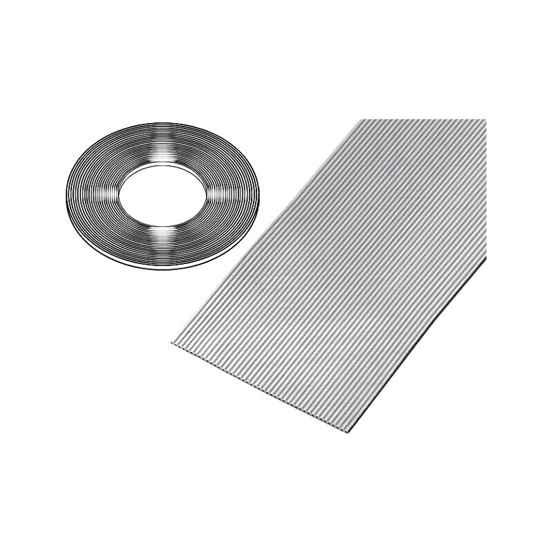 Cablu bandă 1mm Cu neecranat PVC gri 100FT | Electronic-mag.ro | Componente Electronice