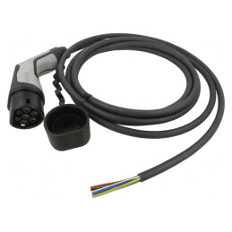 Cablu eMobility Tip 2 5m 20A 480V 16.63kW IP44 | Electronic-mag.ro | Componente Electronice