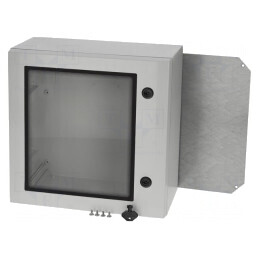 Carcasă montare pe perete gri 300x300x210mm | Electronic-mag.ro | Componente Electronice