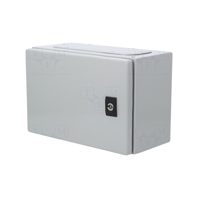 Carcasă de perete oțel gri 200x300x150mm | Electronic-mag.ro | Componente Electronice