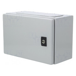 Carcasă de perete oțel gri 200x300x150mm | Electronic-mag.ro | Componente Electronice