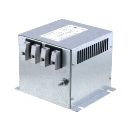 Filtru anti-interferențe trifazic 520VAC 25A 125x130x115mm | Electronic-mag.ro | Componente Electronice