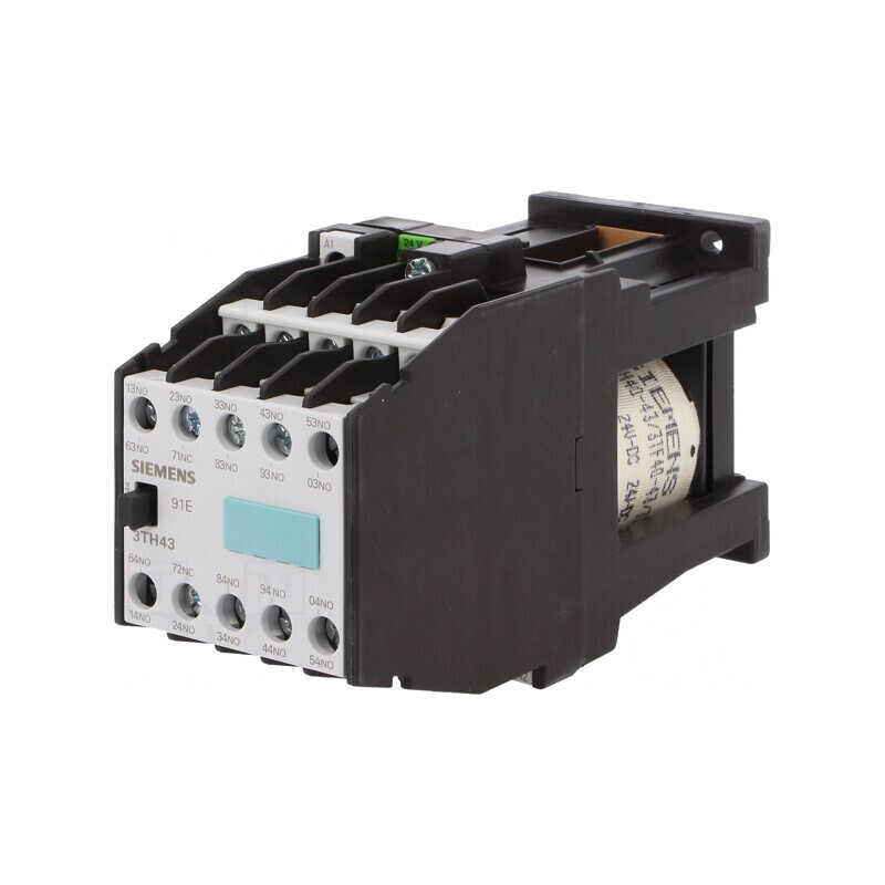 Contactor 10P NC NO 24VDC 10A pentru şină DIN | Electronic-mag.ro | Componente Electronice