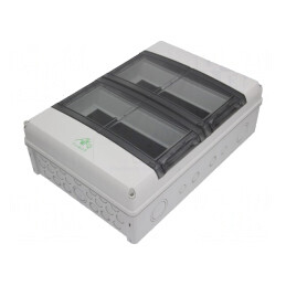 Carcasă pentru aparatură modulară IP65 gri IK08 | Electronic-mag.ro | Componente Electronice